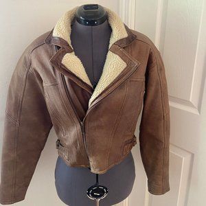 Wilson's Vintage Leather Women's Bomber Jacket, Size Small